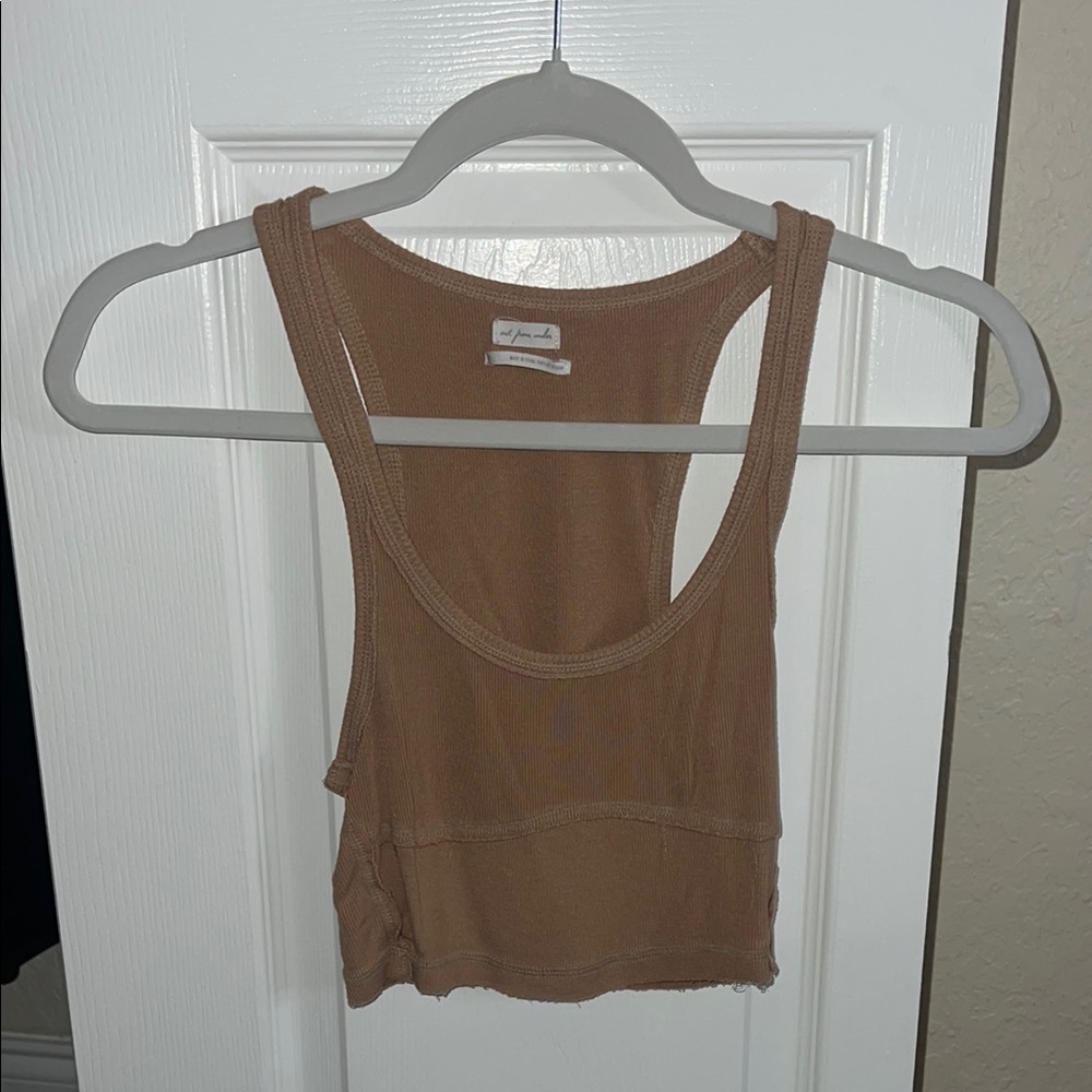 Urban Outfitters Brown Tan Crop Tank Top
